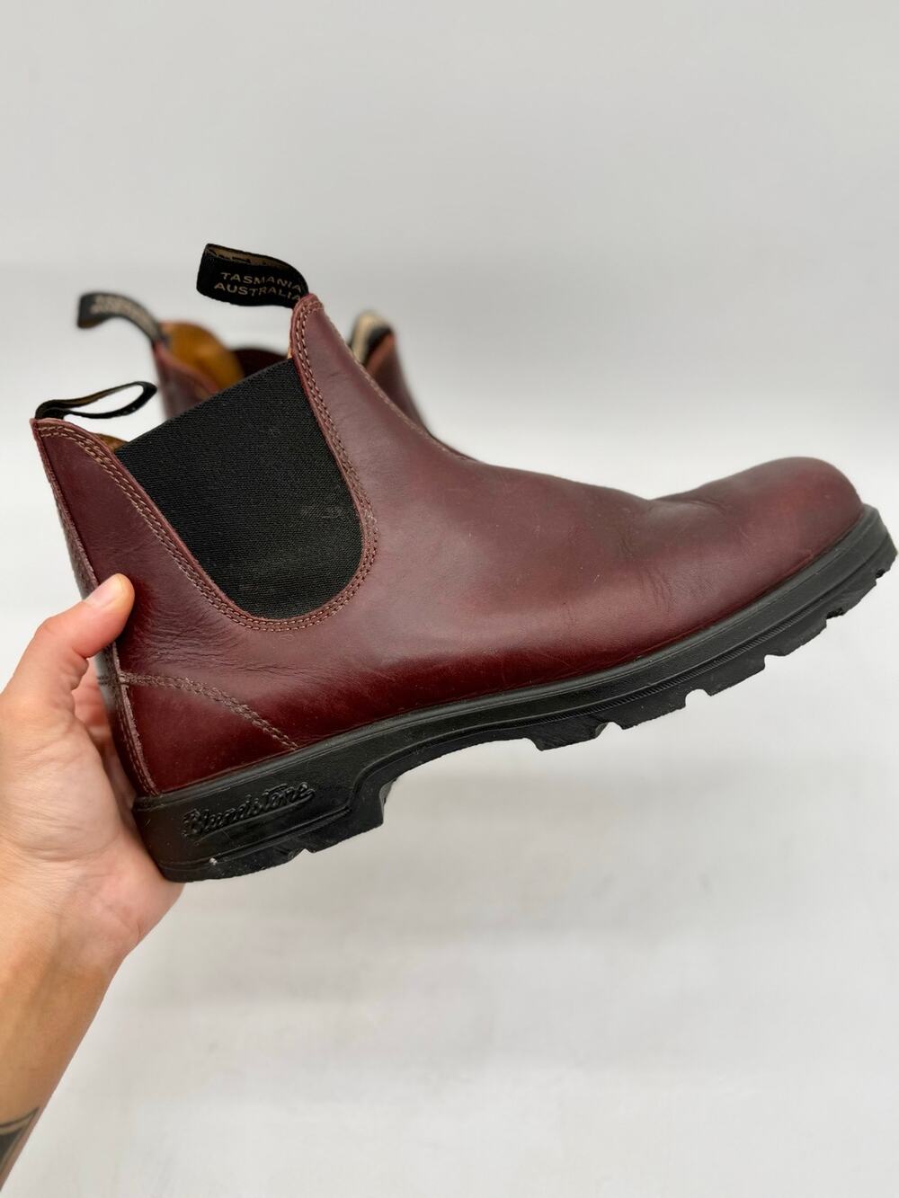 Blundstone Classic Redwood 1140 Leather Pull-On Chelsea Boots Men’s Size 10.5